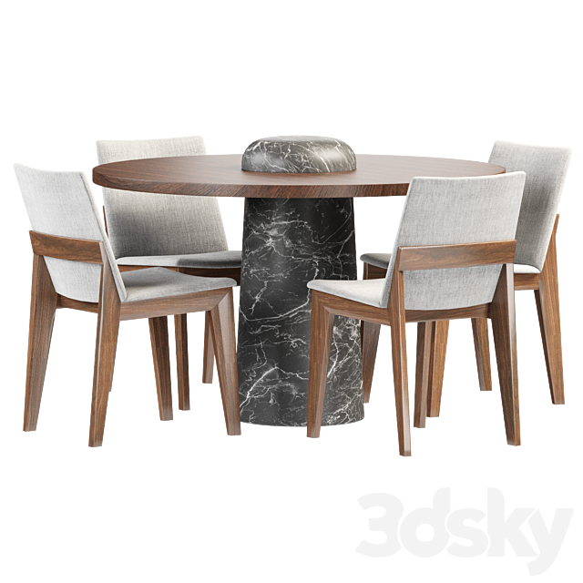 Dining set by Scandinaviandesigns 3DSMax File - thumbnail 2