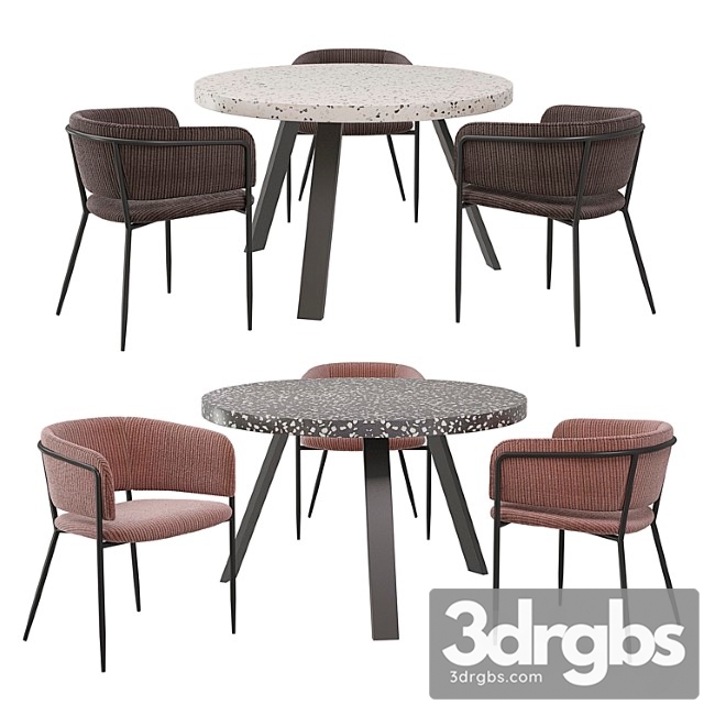 Dining Set Kave Home 3dsmax Download - thumbnail 1