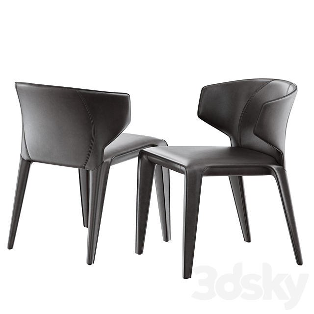 Dining set natuzzi clio chair circus table 3DSMax File - thumbnail 3