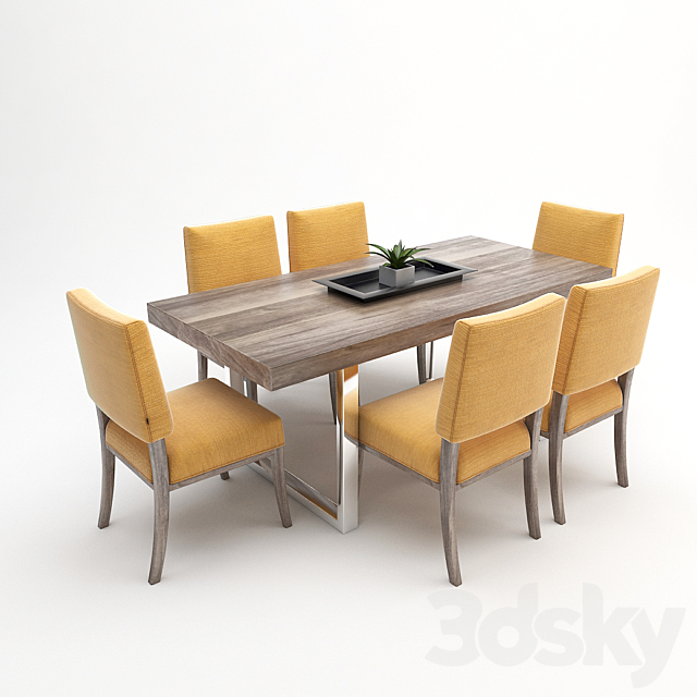 Dining set of Lexington _ Lexington’s dining set 3DSMax File - thumbnail 1