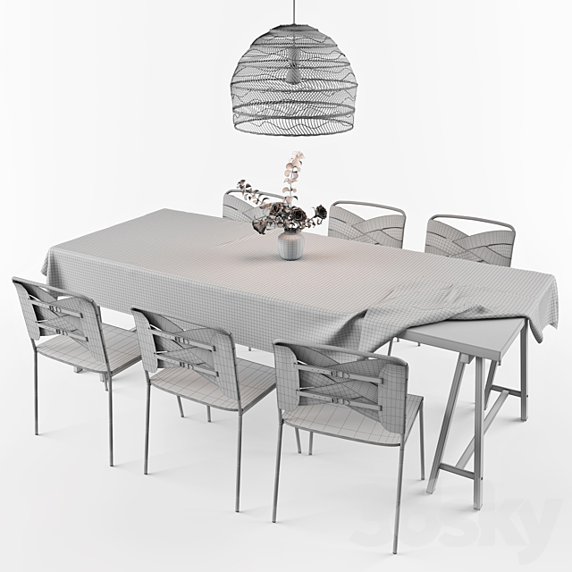 Dining Set – Torso Chair 3DSMax File - thumbnail 3