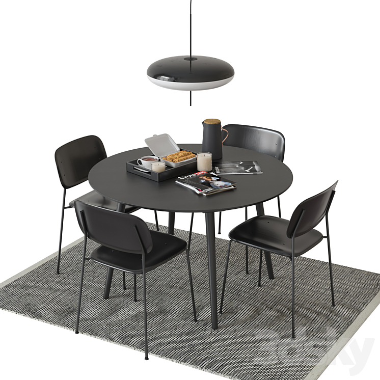 Dining Set_01 3DS Max - thumbnail 1