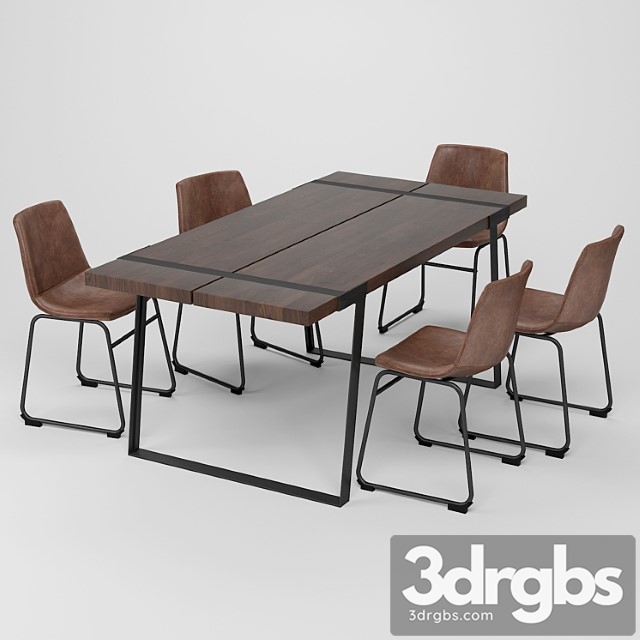 Dining Table 10 2 3dsmax Download - thumbnail 1