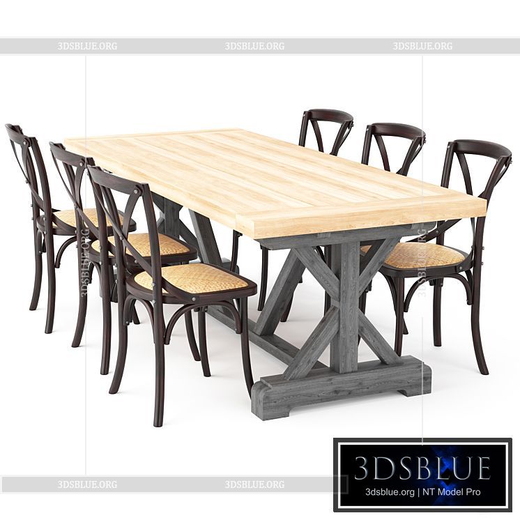 Dining Table 155 3DS Max - thumbnail 3