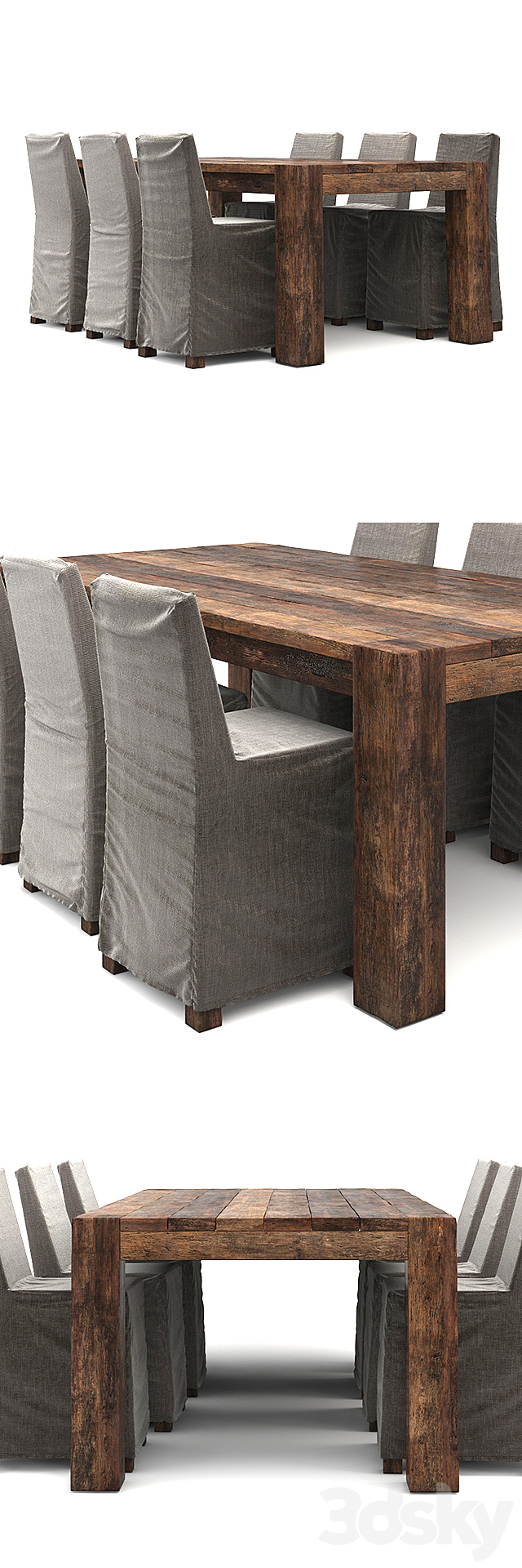 Dining table 3DSMax File - thumbnail 2