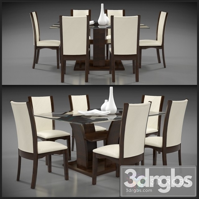 Dining Table 5 3dsmax Download - thumbnail 1