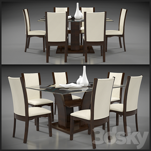 DINING TABLE 5 3DSMax File - thumbnail 1