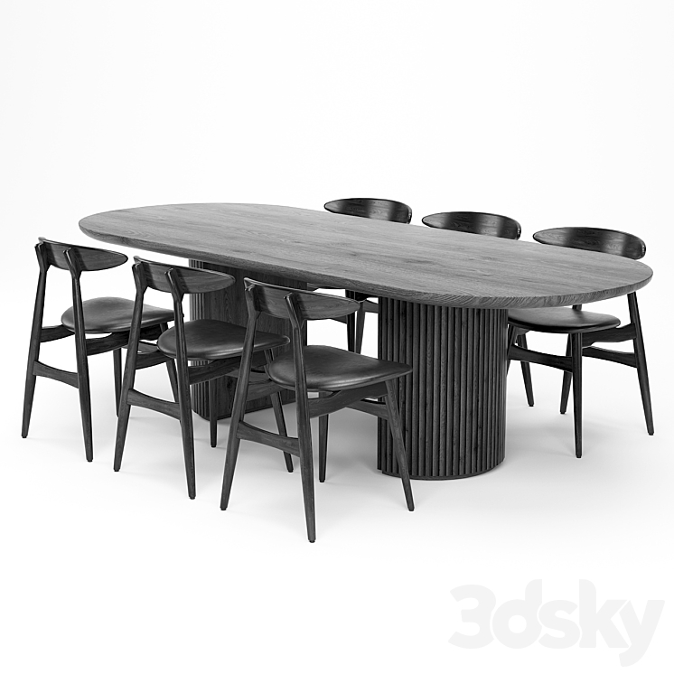 Dining Table 88 3DS Max - thumbnail 1