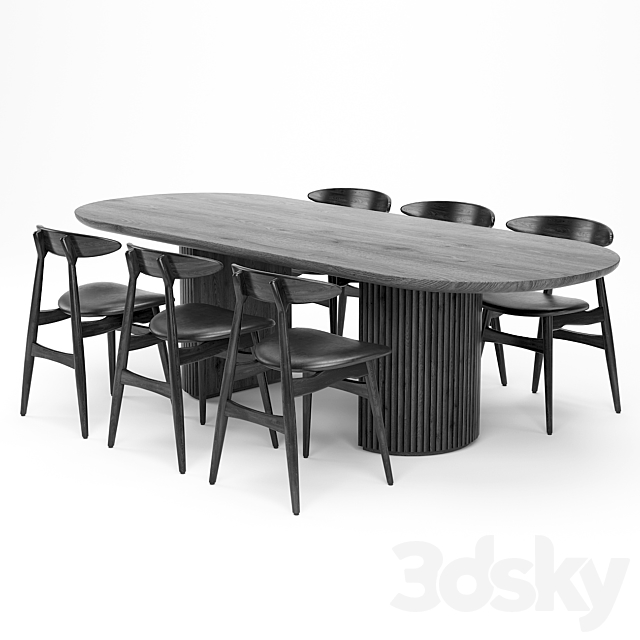 Dining Table 88 3DSMax File - thumbnail 1