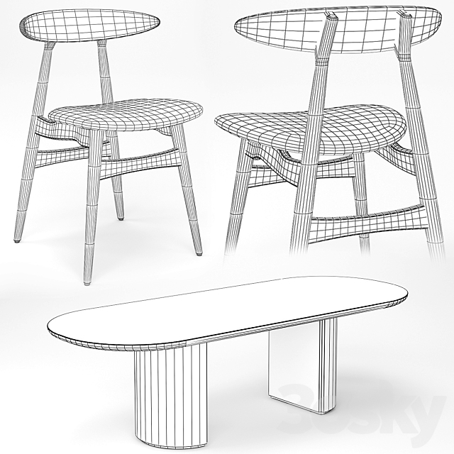 Dining Table 88 3DSMax File - thumbnail 5