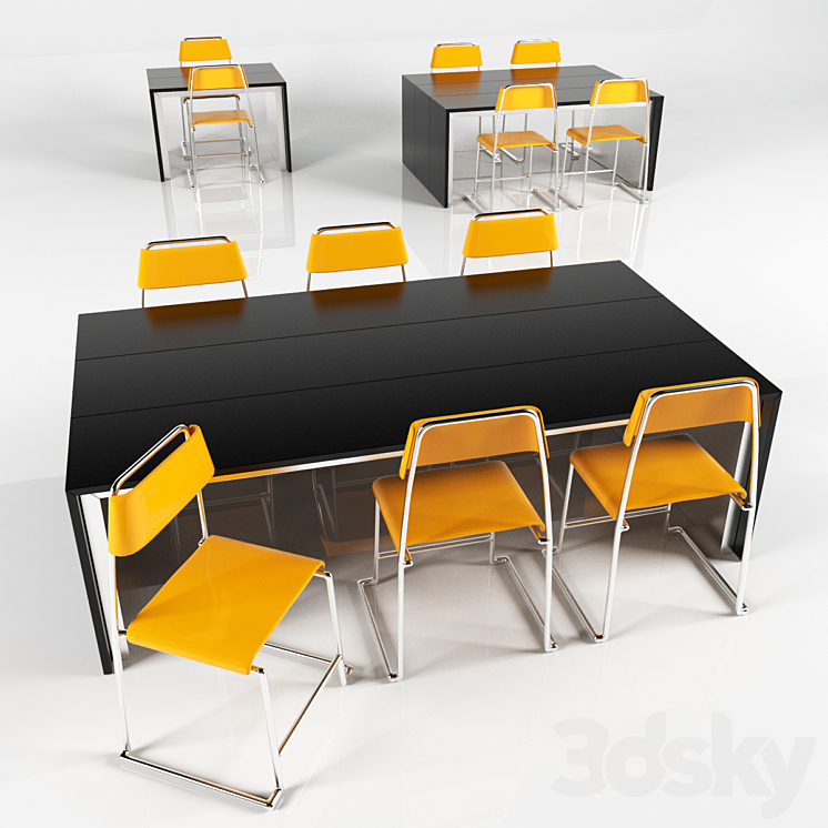 DINING TABLE 9 3DS Max - thumbnail 1