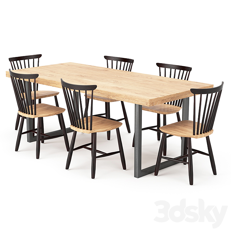 Dining Table 95 3DS Max - thumbnail 1