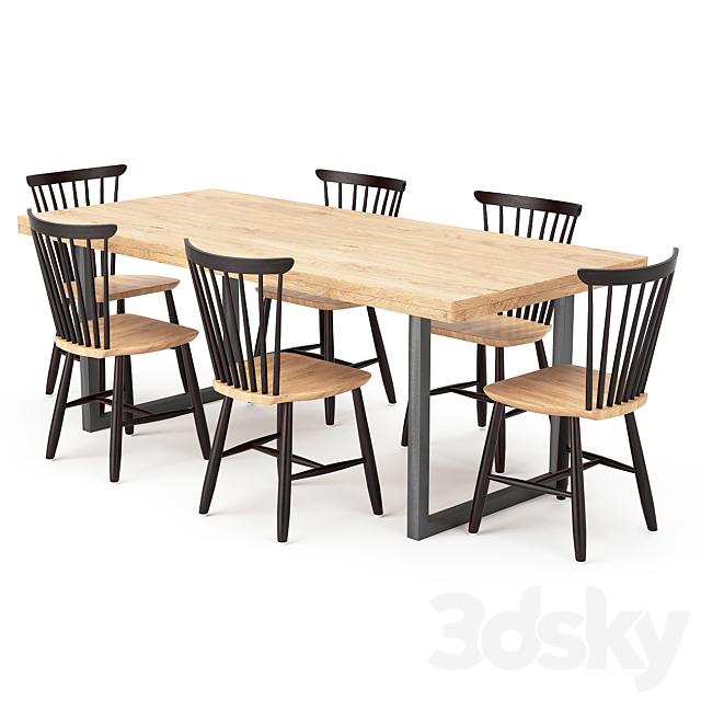 Dining Table 95 3DSMax File - thumbnail 1