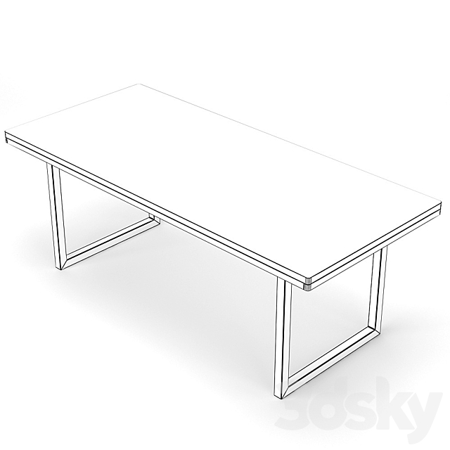 Dining Table 95 3DSMax File - thumbnail 6