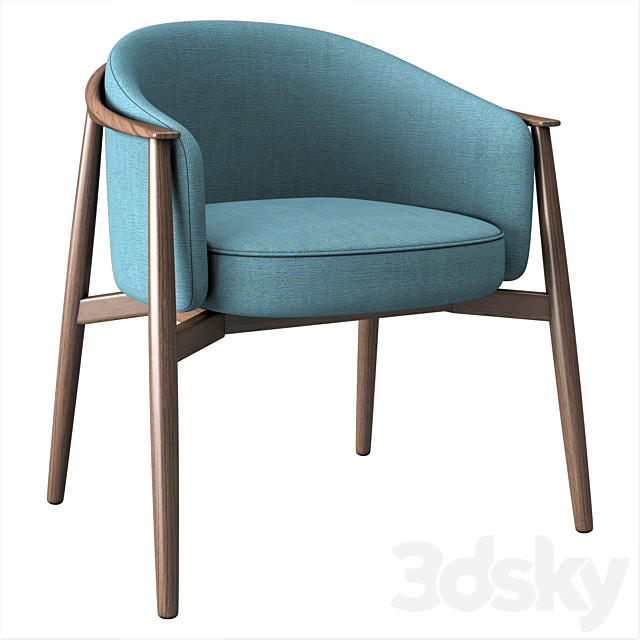 Dining table and chair # 8 3DSMax File - thumbnail 2