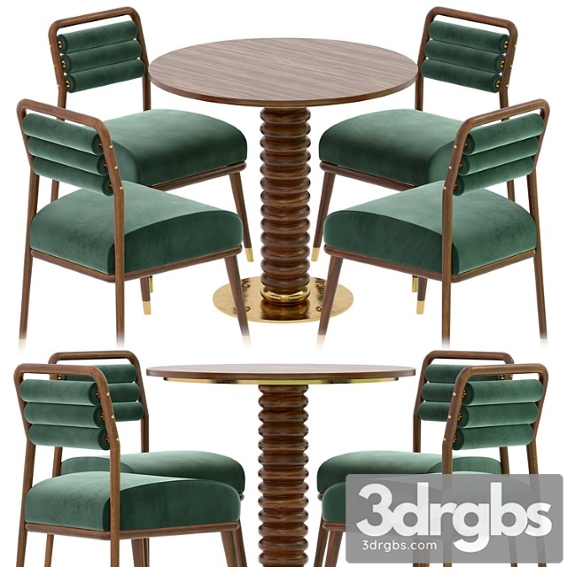 Dining table and chair by mezzo - thumbnail 1