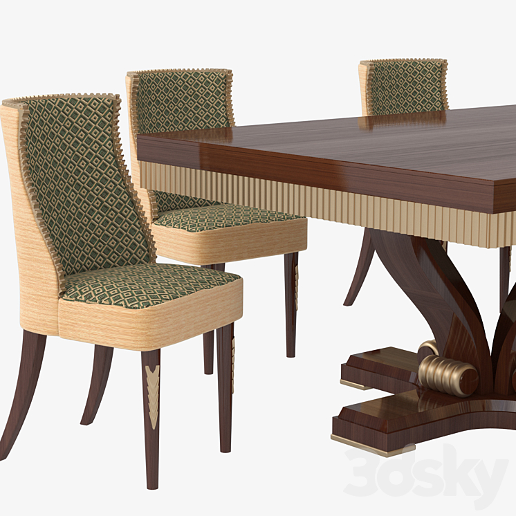 Dining table ATLANTIQUE FLC 31 3DS Max - thumbnail 2