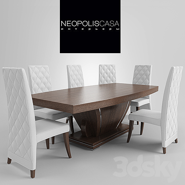 Dining table neopolis casa 3ds Max - thumbnail 1