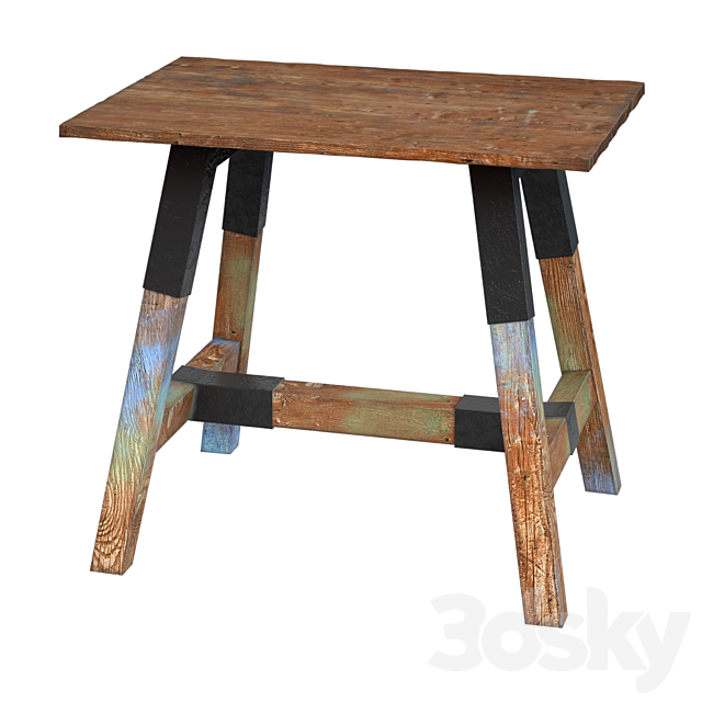 Dining table with teak array Look 180 3DSMax File - thumbnail 2