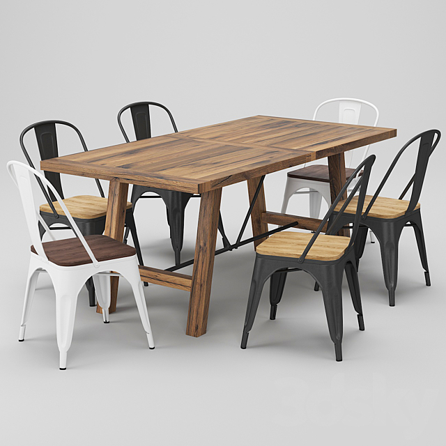 Dining_table_26 3DSMax File - thumbnail 1