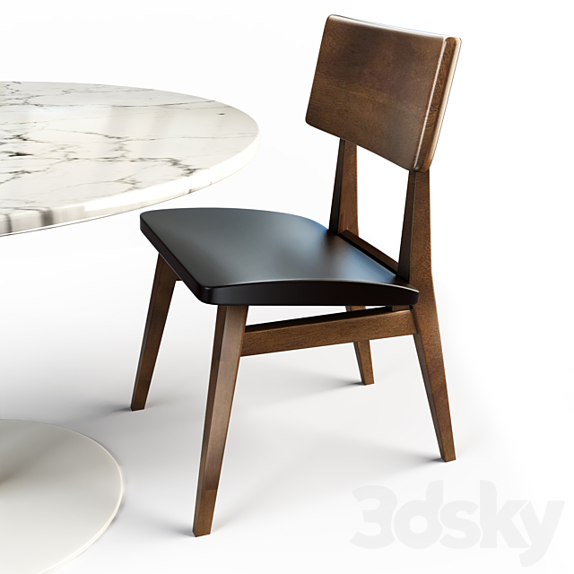 dining_table_mk 3DS Max Model - thumbnail 2