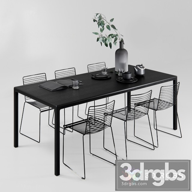 Dinner Group Hay 3dsmax Download - thumbnail 1