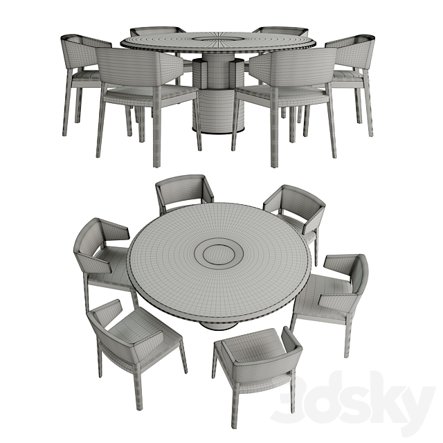 Dinner set 2 3DSMax File - thumbnail 3