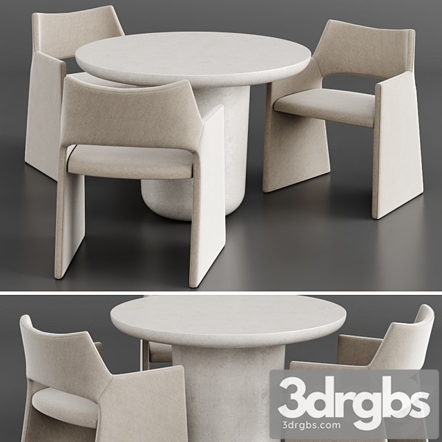 Dinning Set 152 3dsmax Download - thumbnail 1