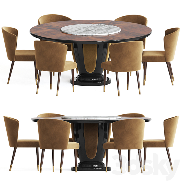 Dinning set 38 3DSMax File - thumbnail 1