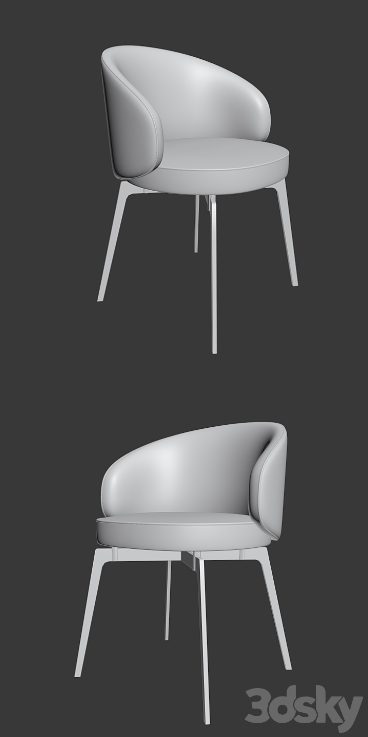 Dinning set 3DS Max - thumbnail 2