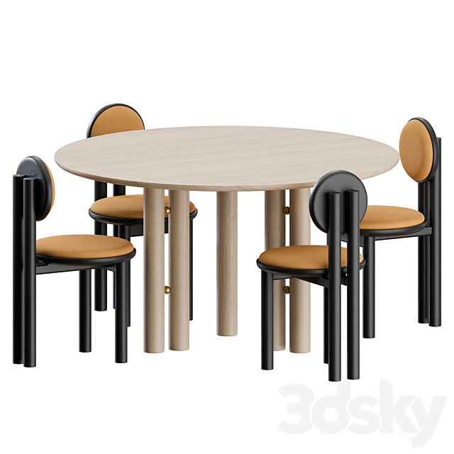 Dinning Set by Steven Bukowski 3DSMax File - thumbnail 5