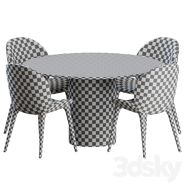 Dinning set by vipp 3DSMax File - thumbnail 4