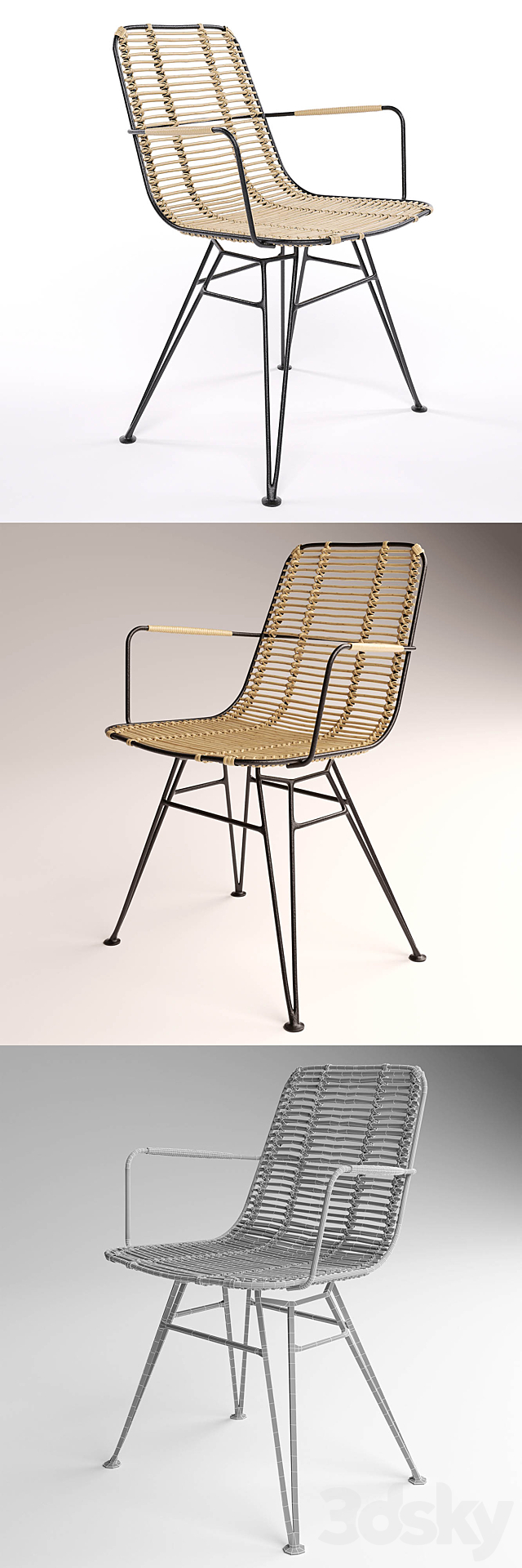 DISSET Table & Ashanti chair 3DSMax File - thumbnail 3