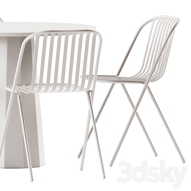 Dix Table by Connubia and Belca Chair by TUBY _ Garden furniture 3DSMax File - thumbnail 4