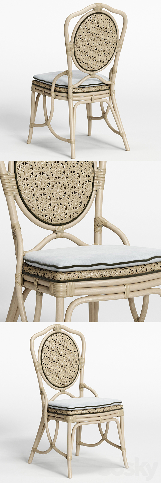 Dolcefarniente DAISY Chair and IRENE Table 3DSMax File - thumbnail 2