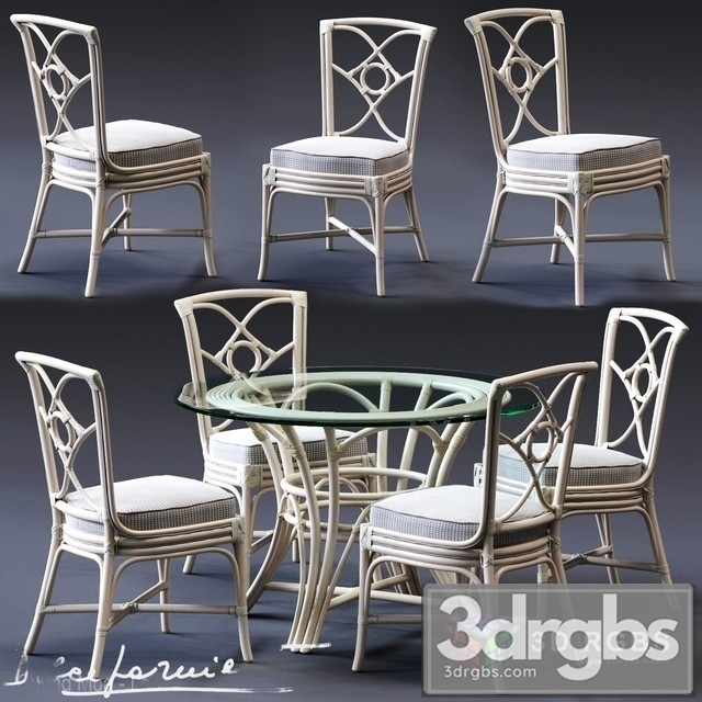 Dolcefarniente Ortensia Chair Irene Table 3dsmax Download - thumbnail 1