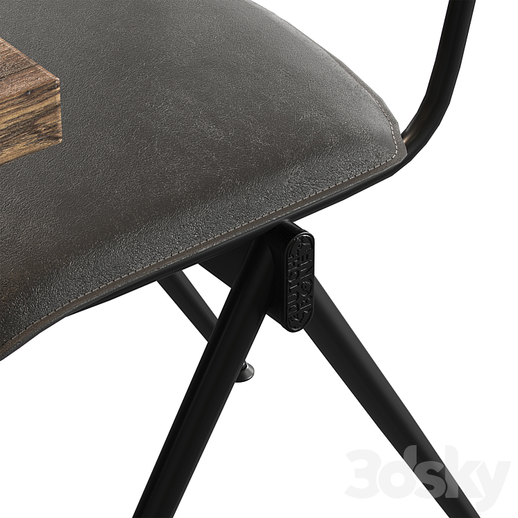 Duchbone Willow Chair and Table 3DS Max - thumbnail 2