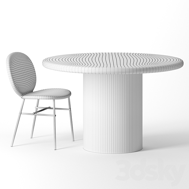 Dume Pedestal Table by Kelly Wearstler 3DSMax File - thumbnail 2