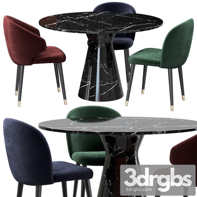 Eichholtz Dining Chair Volante 3dsmax Download - thumbnail 1