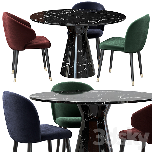 Eichholtz Dining Chair Volante 3DSMax File - thumbnail 1