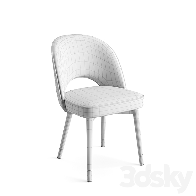 Eichholtz Dining Table Genova And Chair Cliff 3DSMax File - thumbnail 3