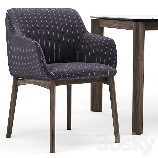 Elle chair and Alpha table – Calligaris 3DSMax File - thumbnail 2