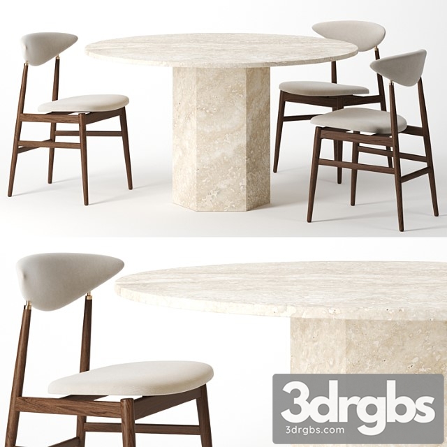 Epic dining table by gubi 2 3dsmax Download - thumbnail 1