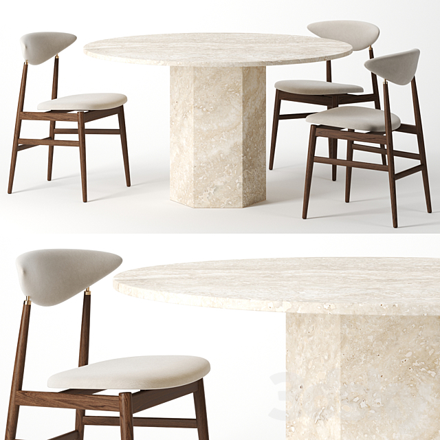 Epic dining table by Gubi 3DSMax File - thumbnail 1