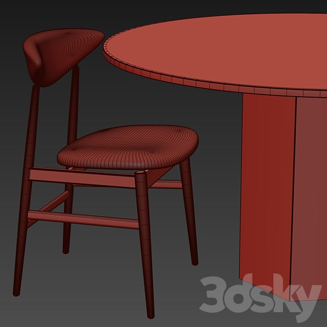 Epic dining table by Gubi 3DSMax File - thumbnail 2