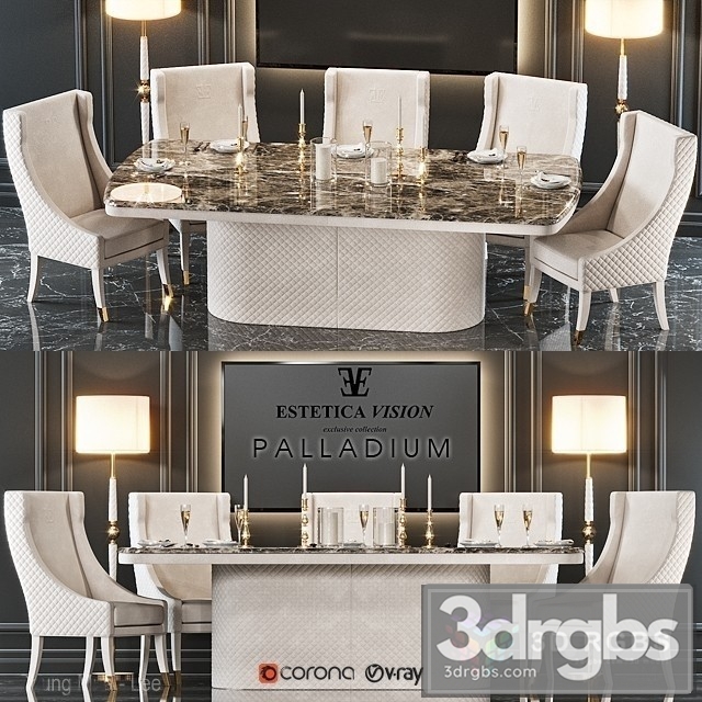 Estetica Palladium Table 3 3dsmax Download - thumbnail 1