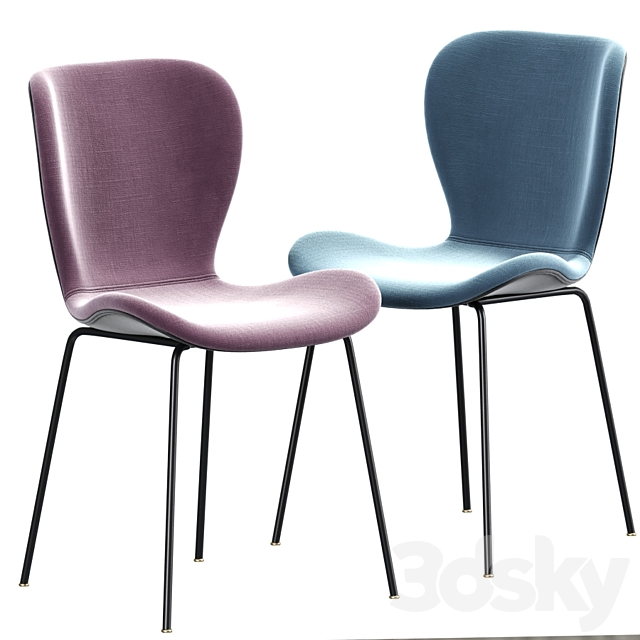 Etta Dining Chair Table Set 3DSMax File - thumbnail 2