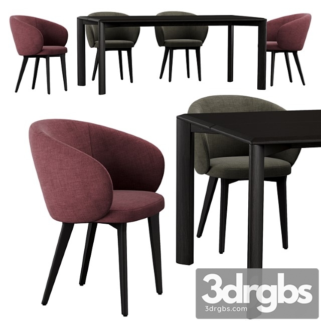 Expormim kotai dining set 2 3dsmax Download - thumbnail 1