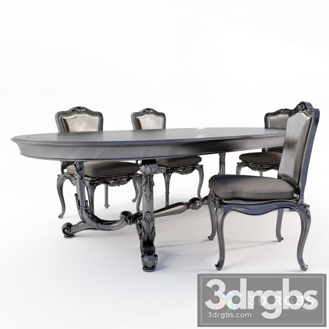 Factory Roberto Giovannini Table and Chair 3dsmax Download - thumbnail 1