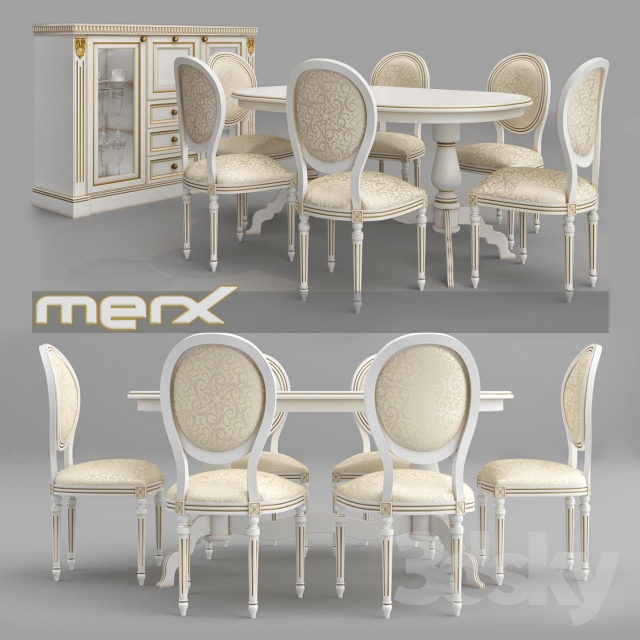 Family Dining Merx Orhidea 3DS Max - thumbnail 3